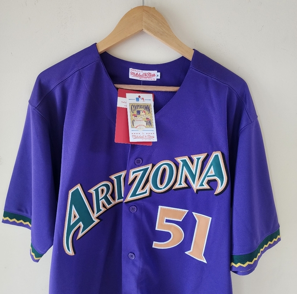RANDY JOHNSON ARIZONA DIAMONDBACKS THROWBACK JERSEY - Picture 2 of 6